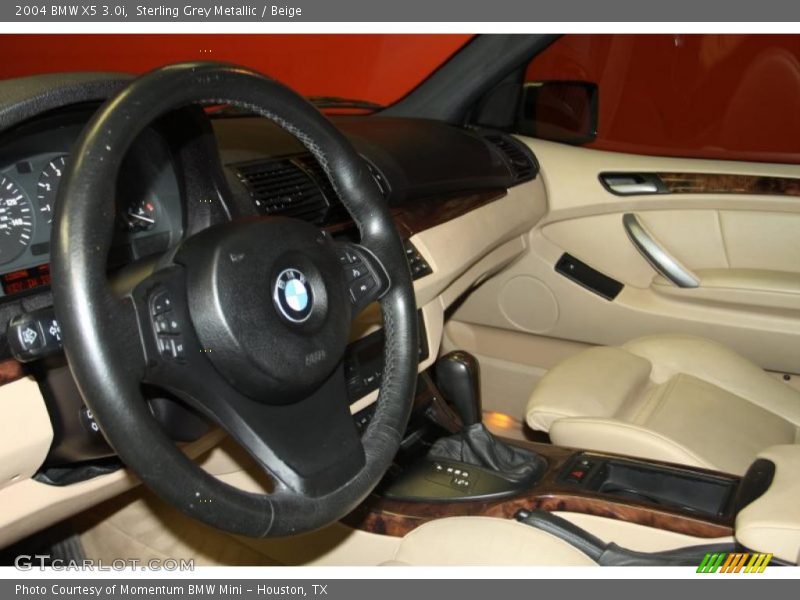 Sterling Grey Metallic / Beige 2004 BMW X5 3.0i