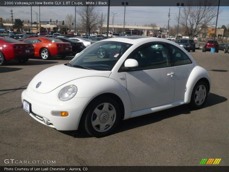 White / Black 2000 Volkswagen New Beetle GLX 1.8T Coupe