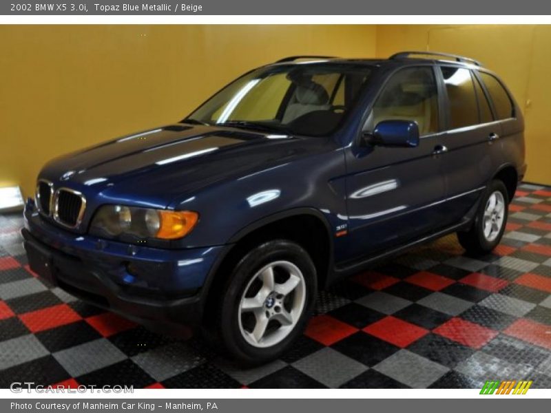 Topaz Blue Metallic / Beige 2002 BMW X5 3.0i