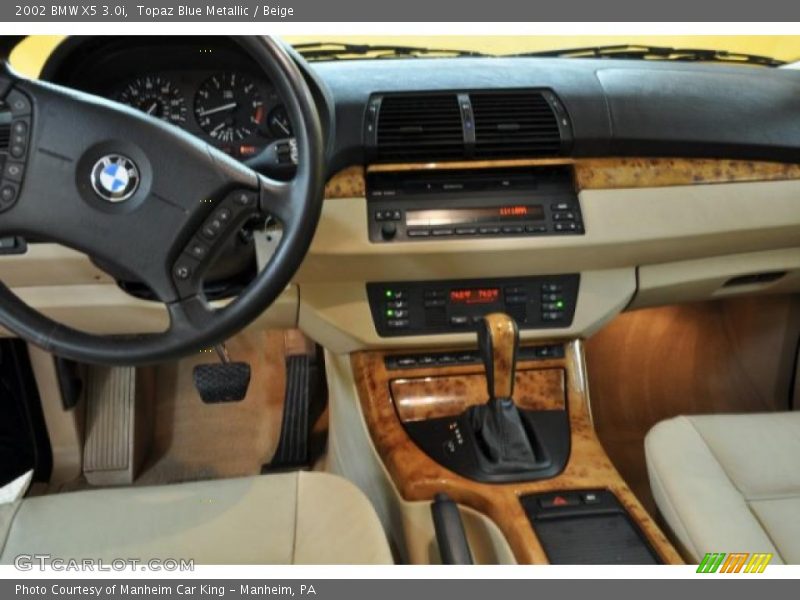 Topaz Blue Metallic / Beige 2002 BMW X5 3.0i