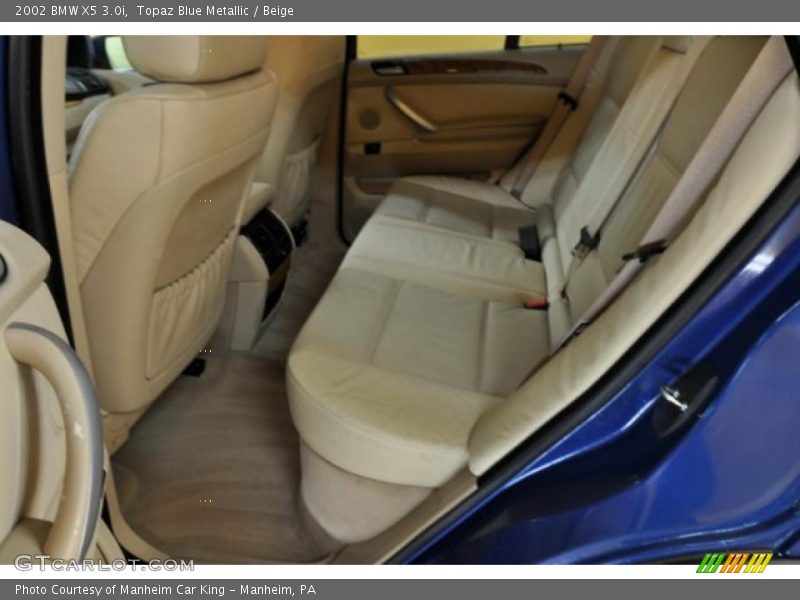 Topaz Blue Metallic / Beige 2002 BMW X5 3.0i