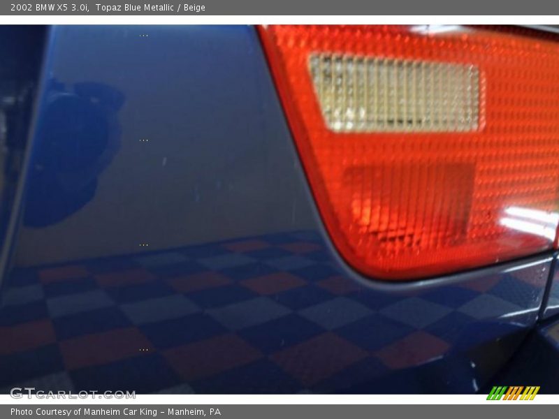 Topaz Blue Metallic / Beige 2002 BMW X5 3.0i
