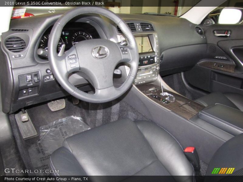 Black Interior - 2010 IS 350C Convertible 