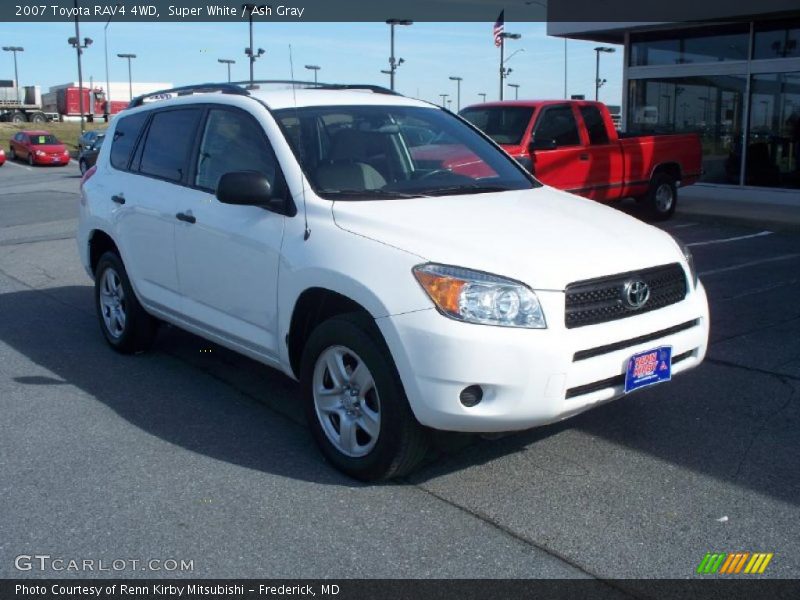 Super White / Ash Gray 2007 Toyota RAV4 4WD