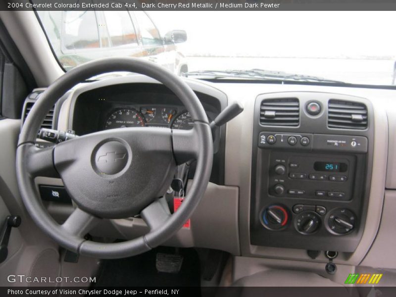 Dark Cherry Red Metallic / Medium Dark Pewter 2004 Chevrolet Colorado Extended Cab 4x4