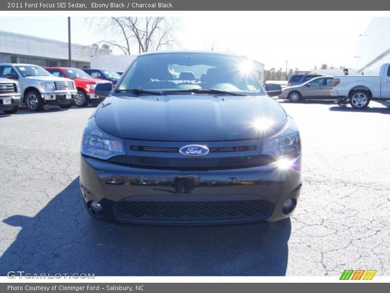 Ebony Black / Charcoal Black 2011 Ford Focus SES Sedan