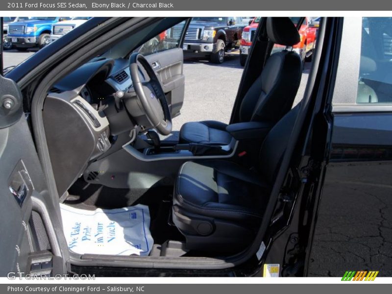 Ebony Black / Charcoal Black 2011 Ford Focus SES Sedan
