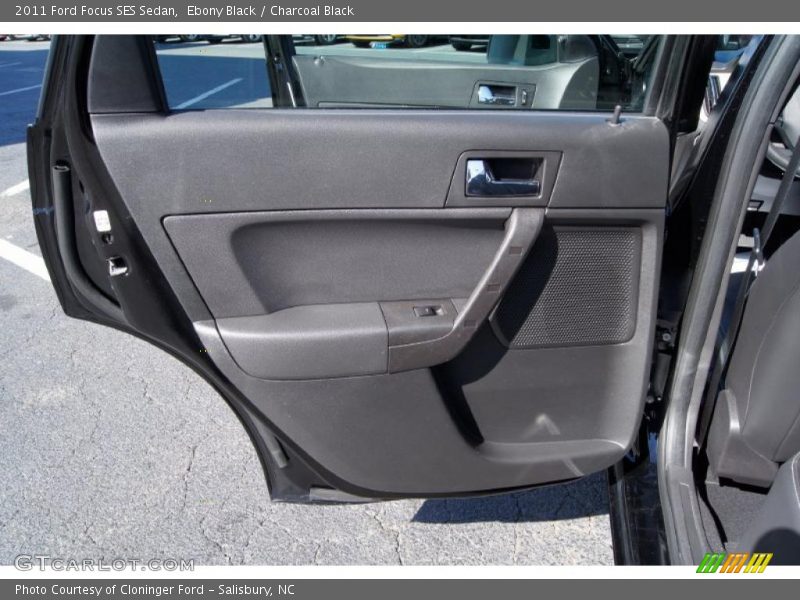 Ebony Black / Charcoal Black 2011 Ford Focus SES Sedan