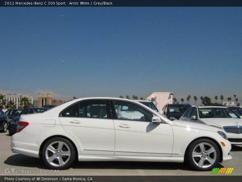 Arctic White / Grey/Black 2011 Mercedes-Benz C 300 Sport