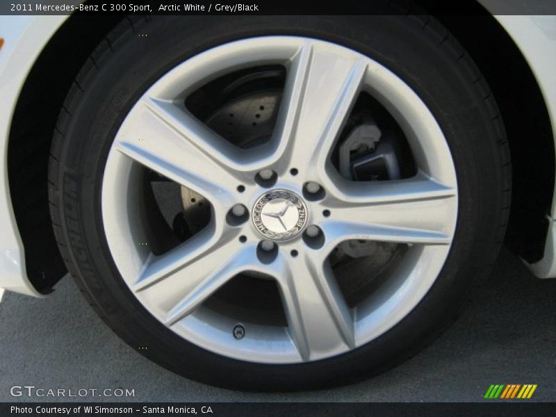 Arctic White / Grey/Black 2011 Mercedes-Benz C 300 Sport