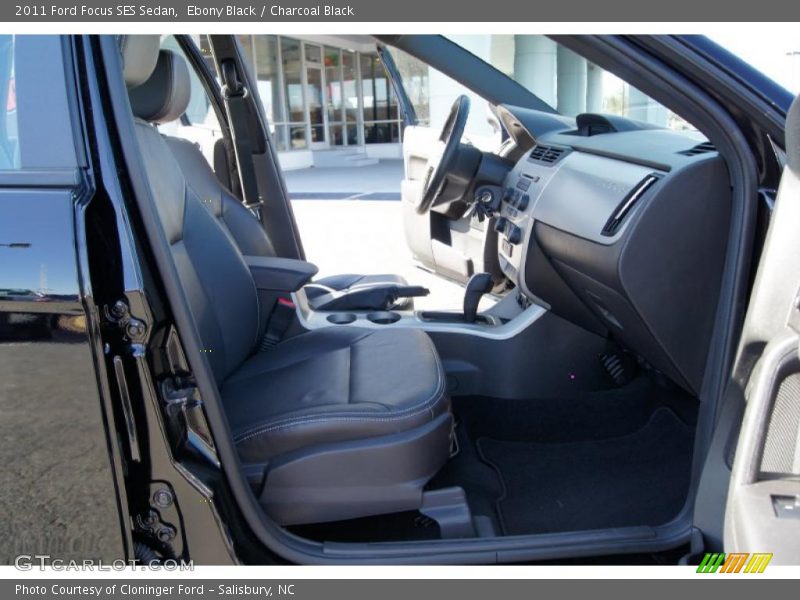 Ebony Black / Charcoal Black 2011 Ford Focus SES Sedan