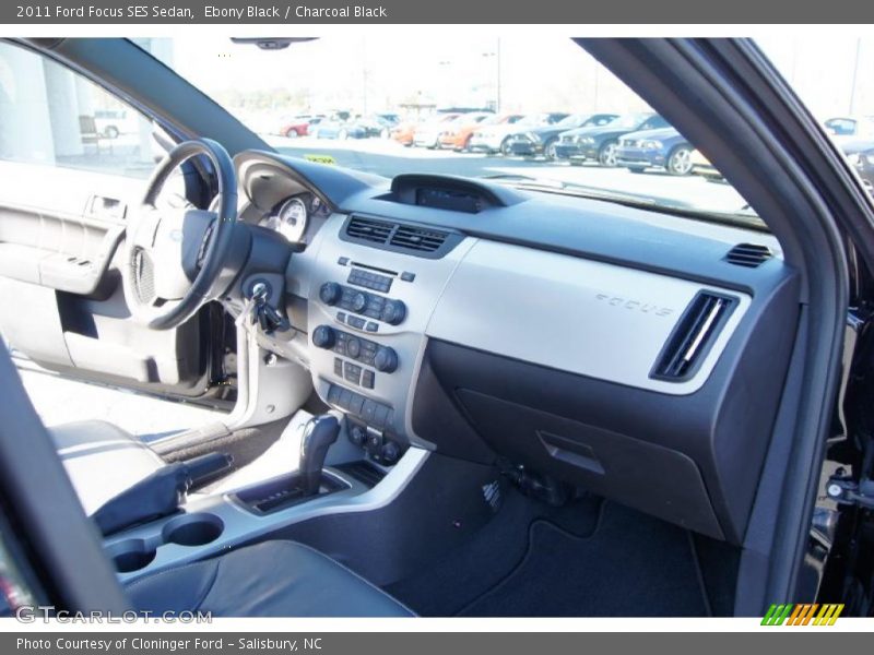 Ebony Black / Charcoal Black 2011 Ford Focus SES Sedan