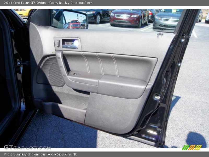 Ebony Black / Charcoal Black 2011 Ford Focus SES Sedan