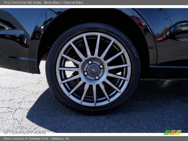 Ebony Black / Charcoal Black 2011 Ford Focus SES Sedan