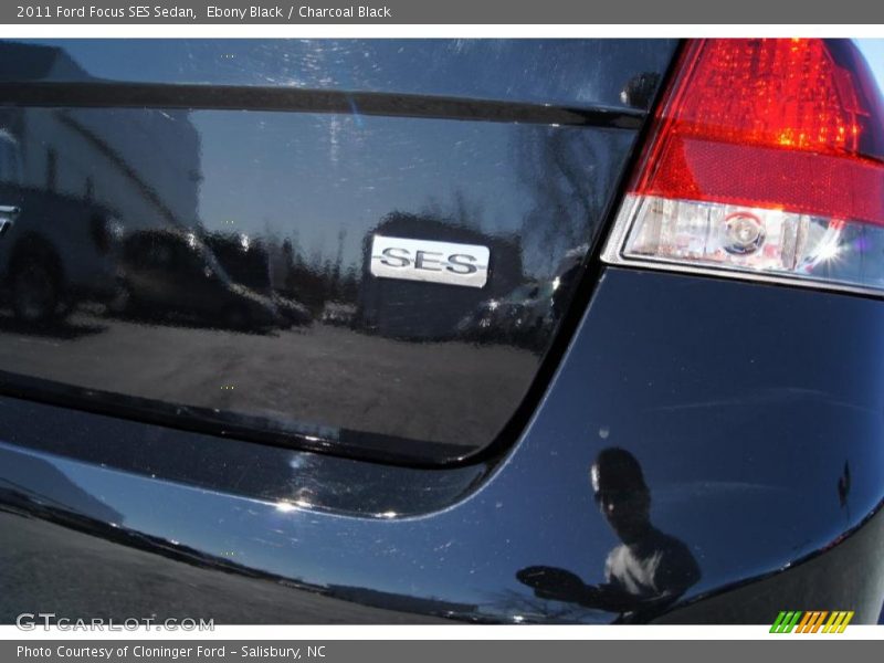 Ebony Black / Charcoal Black 2011 Ford Focus SES Sedan