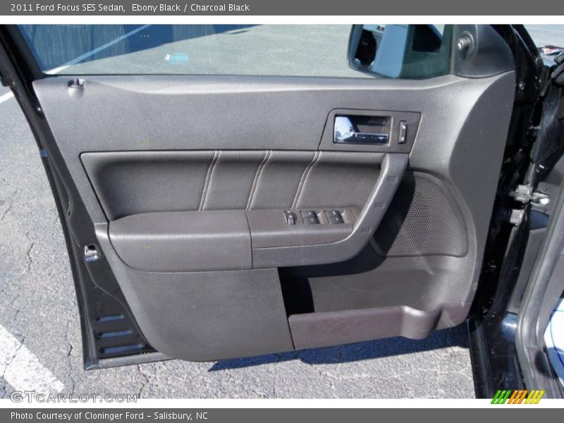 Ebony Black / Charcoal Black 2011 Ford Focus SES Sedan