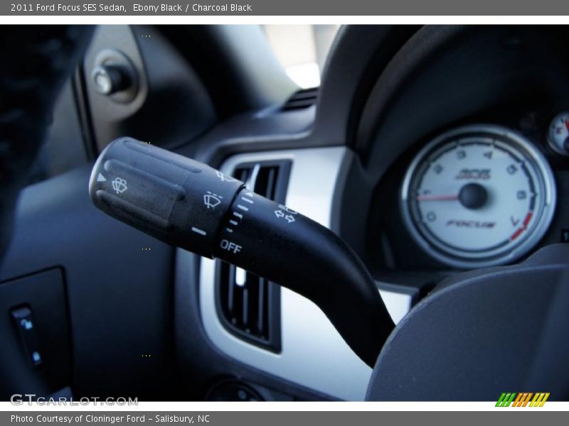 Ebony Black / Charcoal Black 2011 Ford Focus SES Sedan