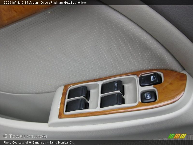 Desert Platinum Metallic / Willow 2003 Infiniti G 35 Sedan
