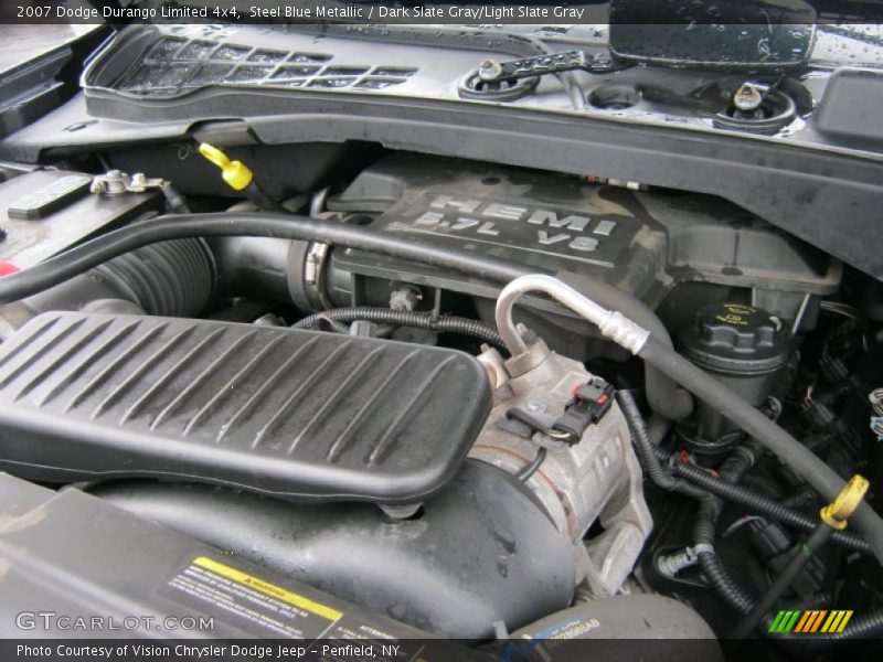 Steel Blue Metallic / Dark Slate Gray/Light Slate Gray 2007 Dodge Durango Limited 4x4