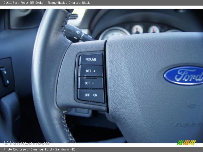 Ebony Black / Charcoal Black 2011 Ford Focus SES Sedan