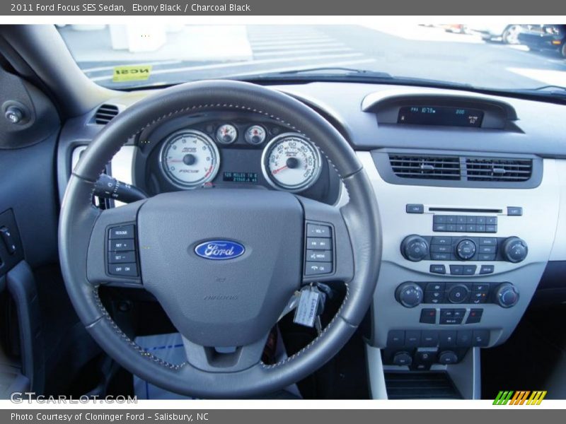 Ebony Black / Charcoal Black 2011 Ford Focus SES Sedan