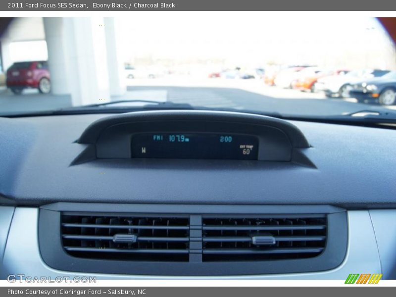 Ebony Black / Charcoal Black 2011 Ford Focus SES Sedan