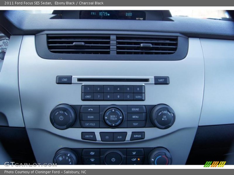 Ebony Black / Charcoal Black 2011 Ford Focus SES Sedan