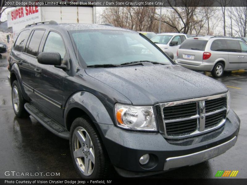 Steel Blue Metallic / Dark Slate Gray/Light Slate Gray 2007 Dodge Durango Limited 4x4