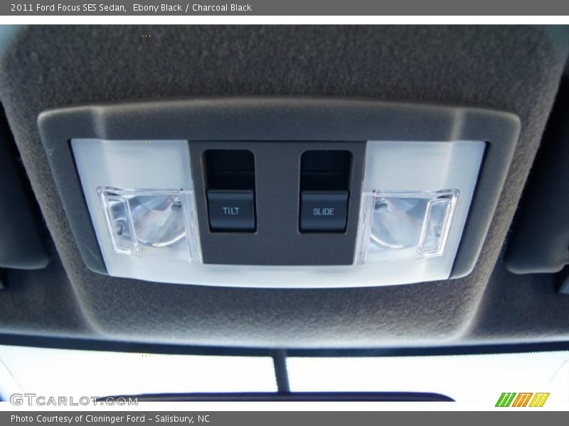 Ebony Black / Charcoal Black 2011 Ford Focus SES Sedan