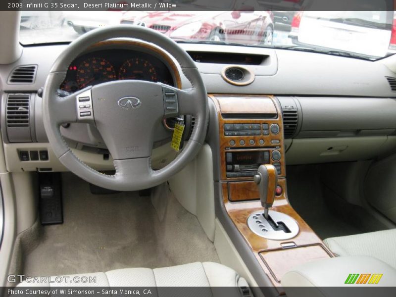 Desert Platinum Metallic / Willow 2003 Infiniti G 35 Sedan