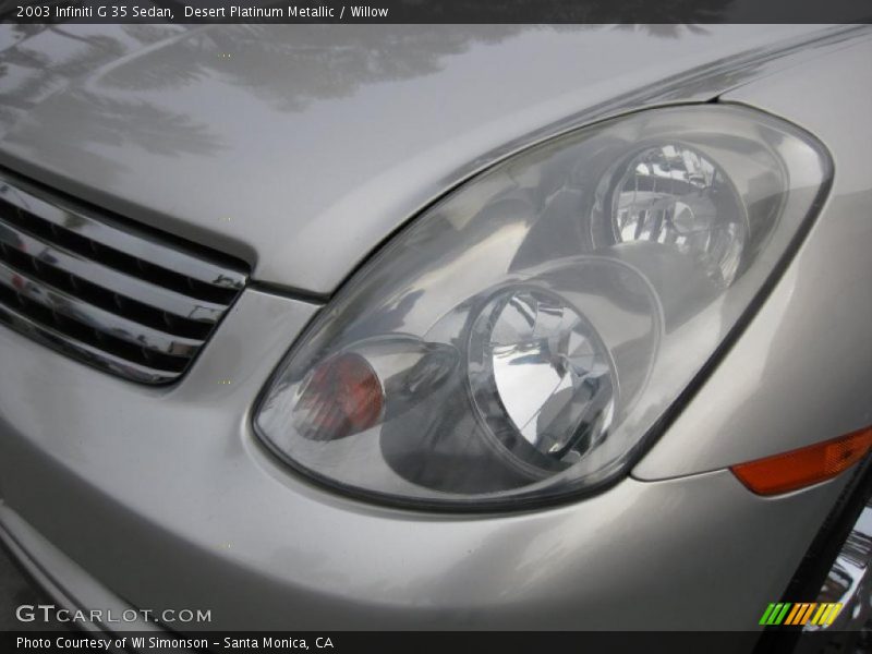 Desert Platinum Metallic / Willow 2003 Infiniti G 35 Sedan