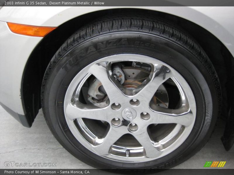 Desert Platinum Metallic / Willow 2003 Infiniti G 35 Sedan