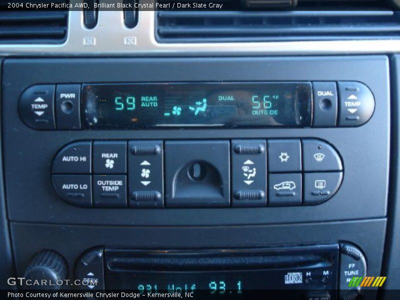 Brilliant Black Crystal Pearl / Dark Slate Gray 2004 Chrysler Pacifica AWD