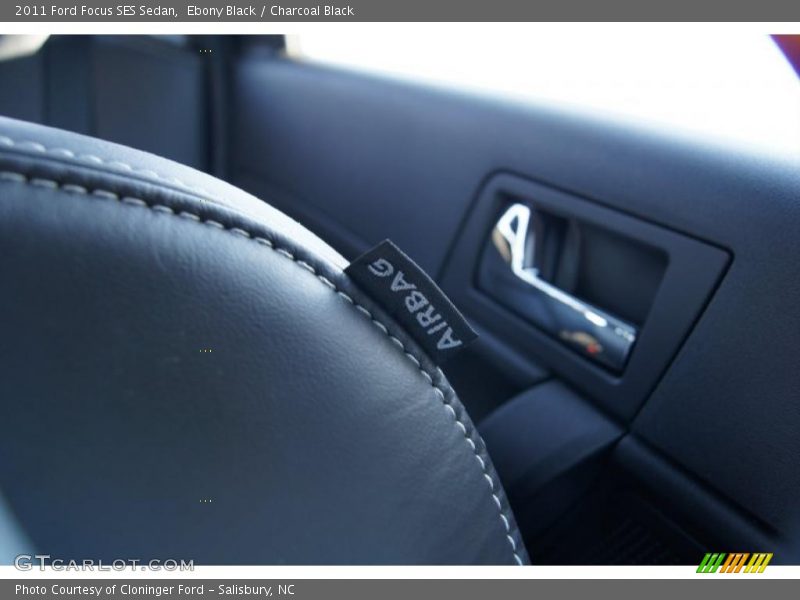 Ebony Black / Charcoal Black 2011 Ford Focus SES Sedan