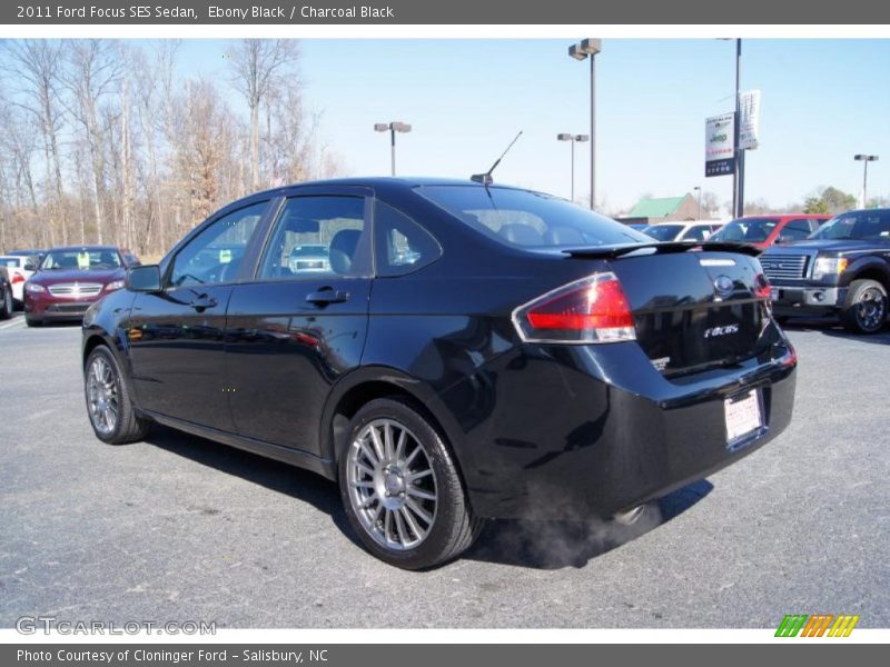 Ebony Black / Charcoal Black 2011 Ford Focus SES Sedan