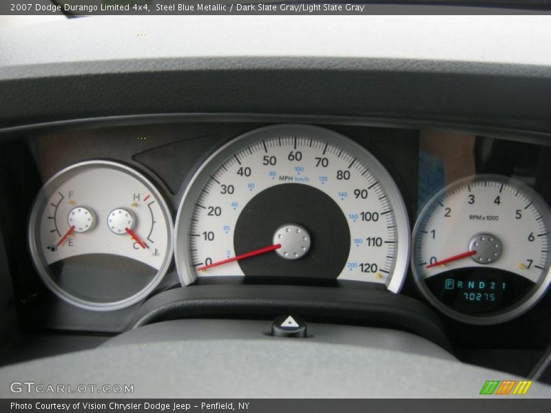 Steel Blue Metallic / Dark Slate Gray/Light Slate Gray 2007 Dodge Durango Limited 4x4