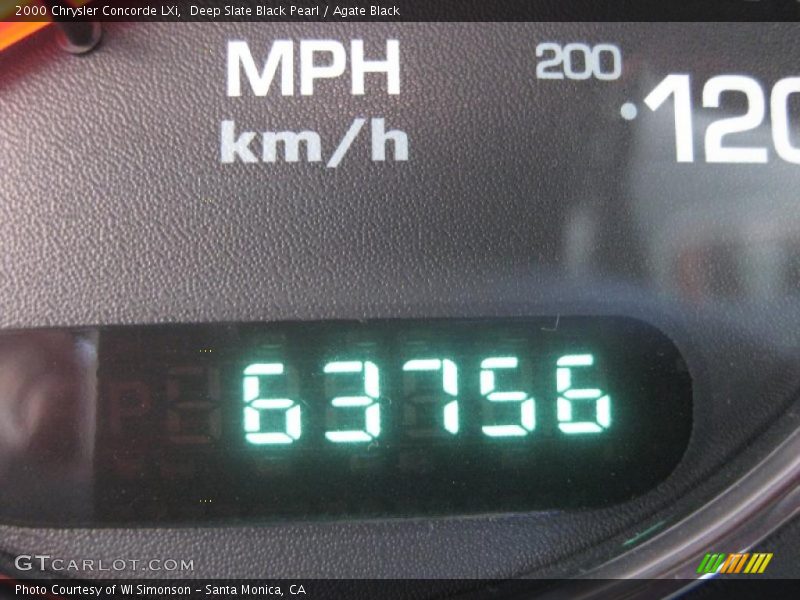 Deep Slate Black Pearl / Agate Black 2000 Chrysler Concorde LXi