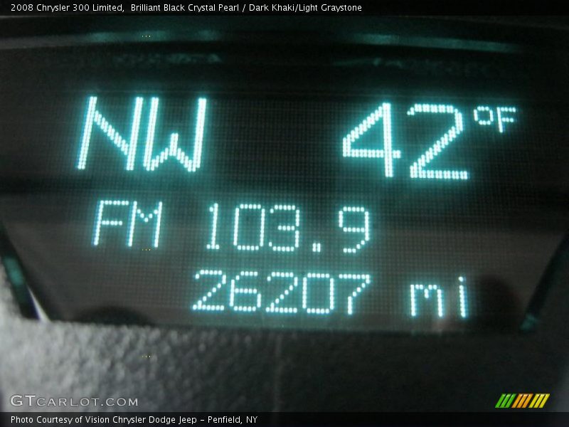 Brilliant Black Crystal Pearl / Dark Khaki/Light Graystone 2008 Chrysler 300 Limited