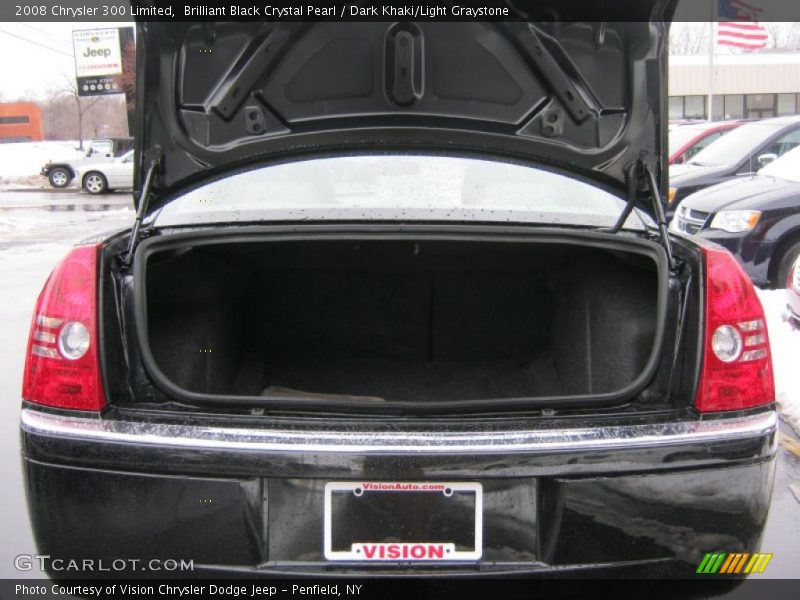 Brilliant Black Crystal Pearl / Dark Khaki/Light Graystone 2008 Chrysler 300 Limited
