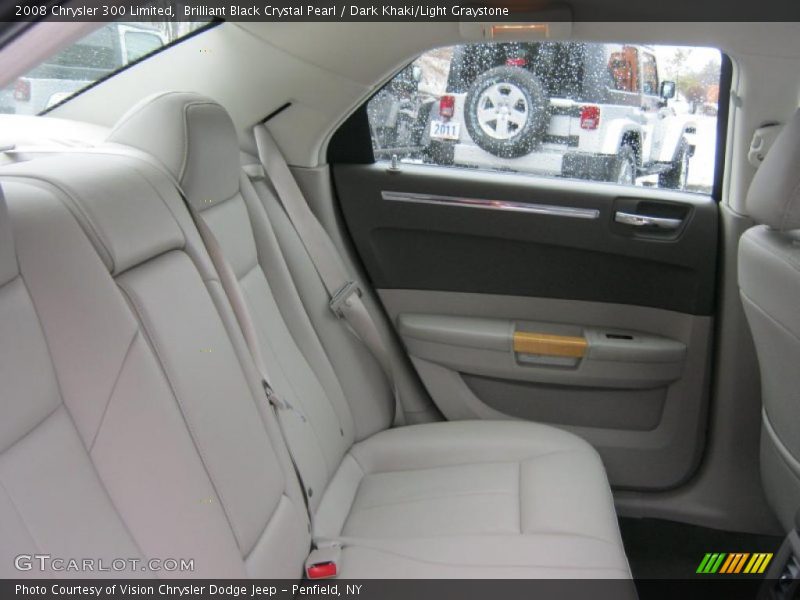 Brilliant Black Crystal Pearl / Dark Khaki/Light Graystone 2008 Chrysler 300 Limited