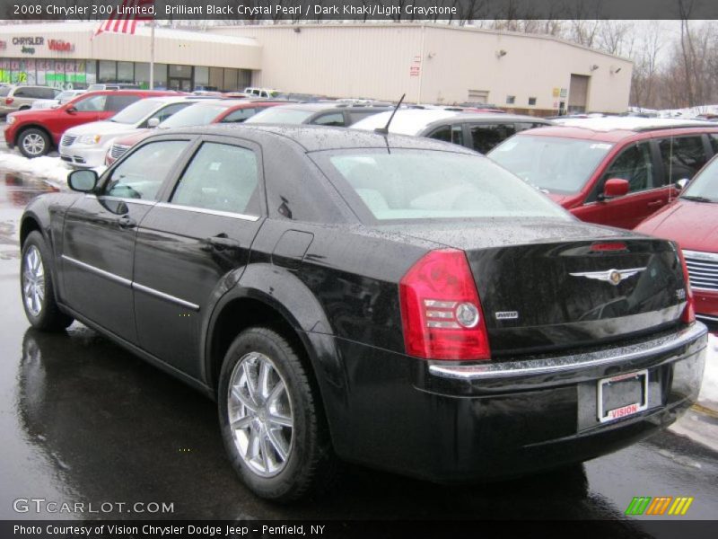 Brilliant Black Crystal Pearl / Dark Khaki/Light Graystone 2008 Chrysler 300 Limited
