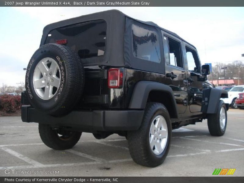 Black / Dark Slate Gray/Medium Slate Gray 2007 Jeep Wrangler Unlimited X 4x4
