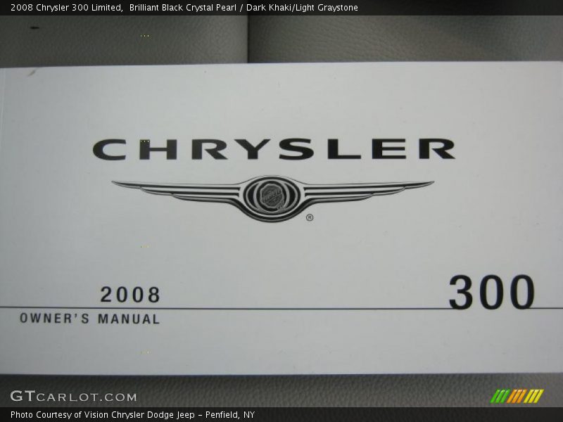 Brilliant Black Crystal Pearl / Dark Khaki/Light Graystone 2008 Chrysler 300 Limited