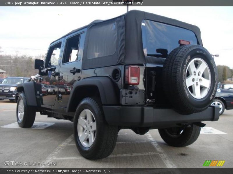 Black / Dark Slate Gray/Medium Slate Gray 2007 Jeep Wrangler Unlimited X 4x4