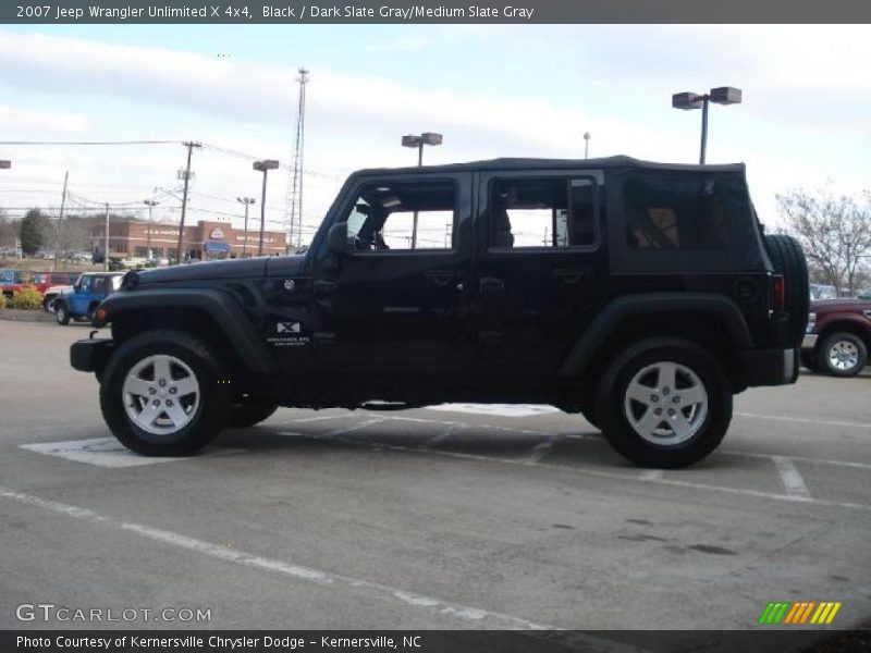 Black / Dark Slate Gray/Medium Slate Gray 2007 Jeep Wrangler Unlimited X 4x4