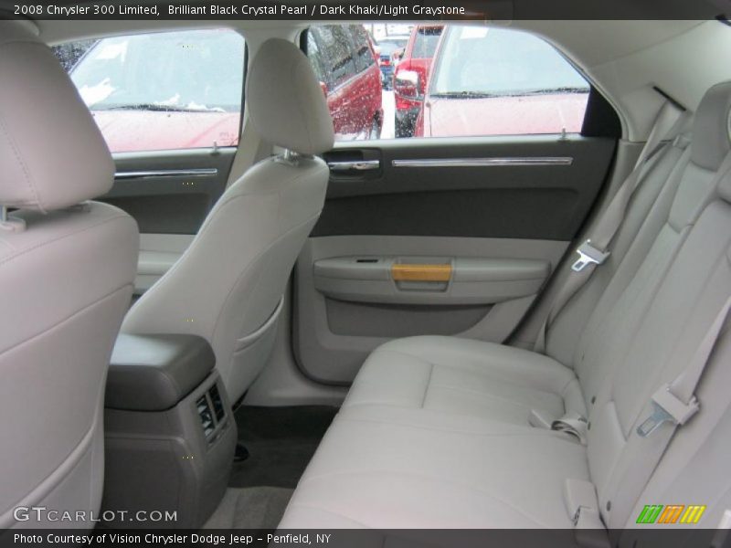 Brilliant Black Crystal Pearl / Dark Khaki/Light Graystone 2008 Chrysler 300 Limited