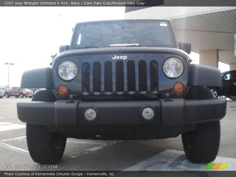 Black / Dark Slate Gray/Medium Slate Gray 2007 Jeep Wrangler Unlimited X 4x4