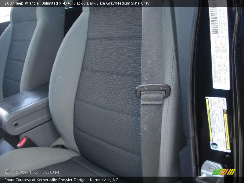 Black / Dark Slate Gray/Medium Slate Gray 2007 Jeep Wrangler Unlimited X 4x4