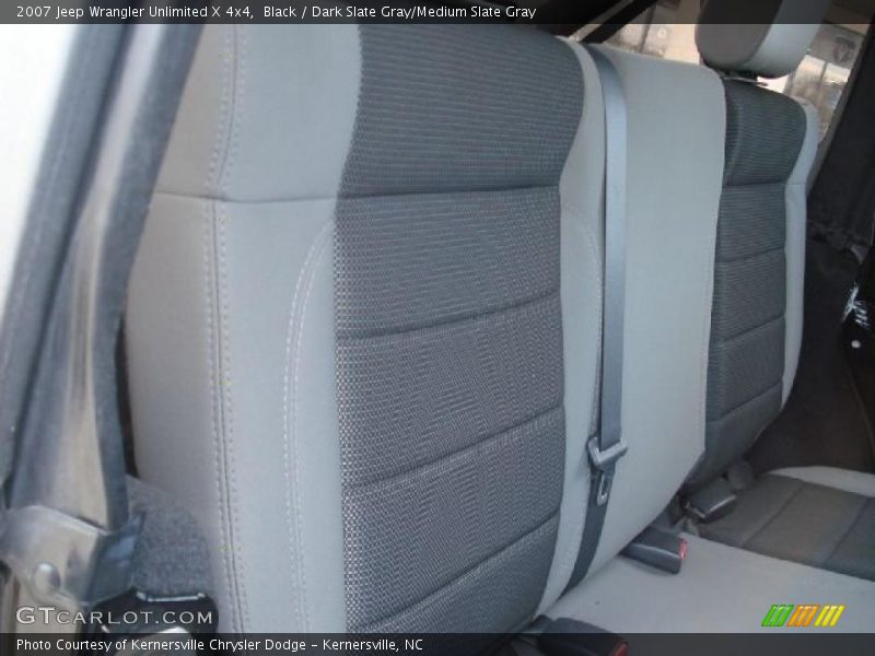 Black / Dark Slate Gray/Medium Slate Gray 2007 Jeep Wrangler Unlimited X 4x4