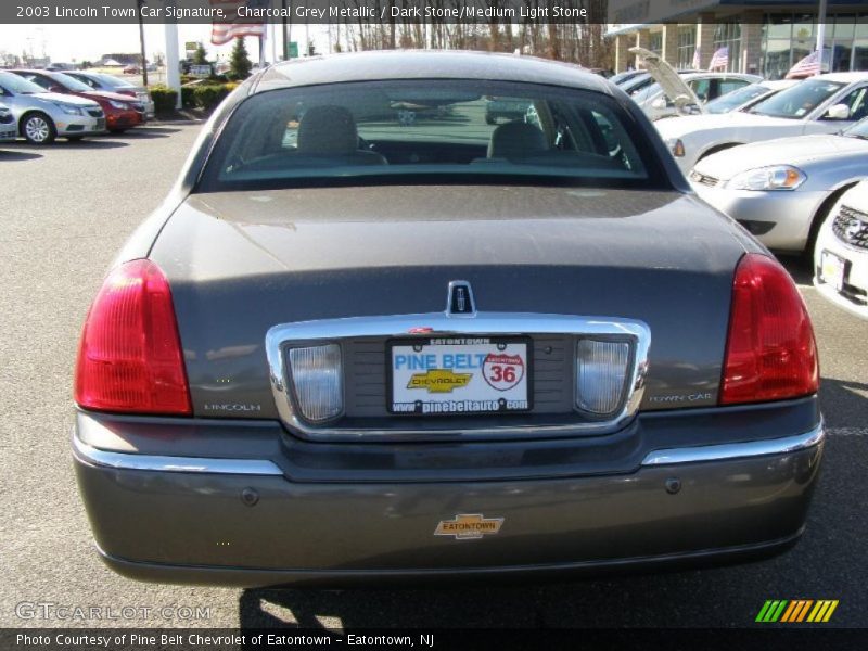 Charcoal Grey Metallic / Dark Stone/Medium Light Stone 2003 Lincoln Town Car Signature